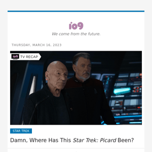 Damn, Where Has This Star Trek: Picard Been?