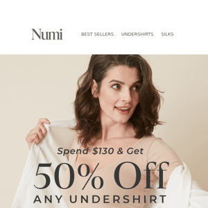 Want 50% Off Any Undershirt?