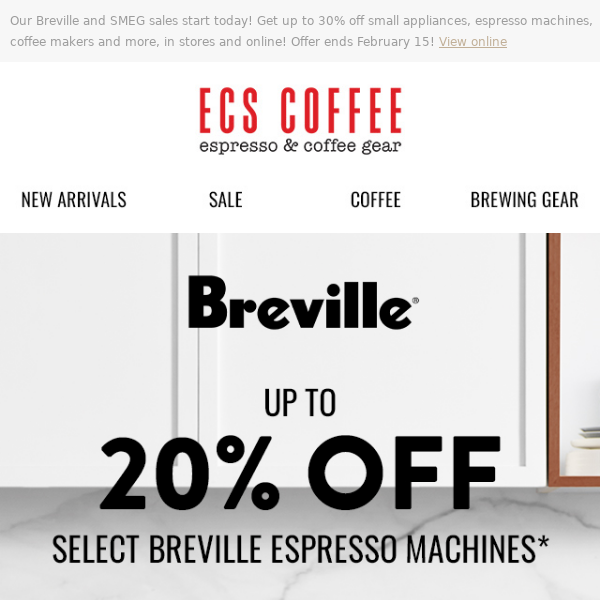 Save on Smeg & Breville for 1 week only!