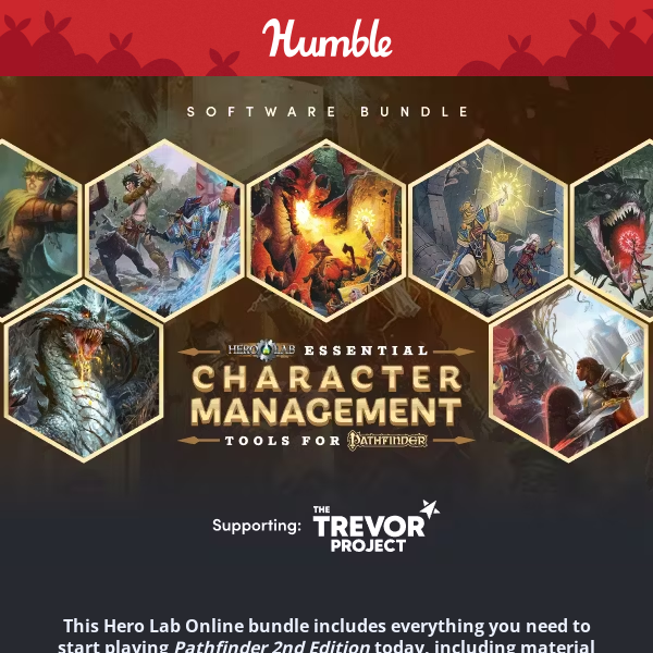 Humble Bundle - Pay what you want for $290+ worth of Pathfinder 2E content  📚 and access to Hero Lab Online's character 🧙‍♂️ and campaign 🏰  management tools with this treasure hoard