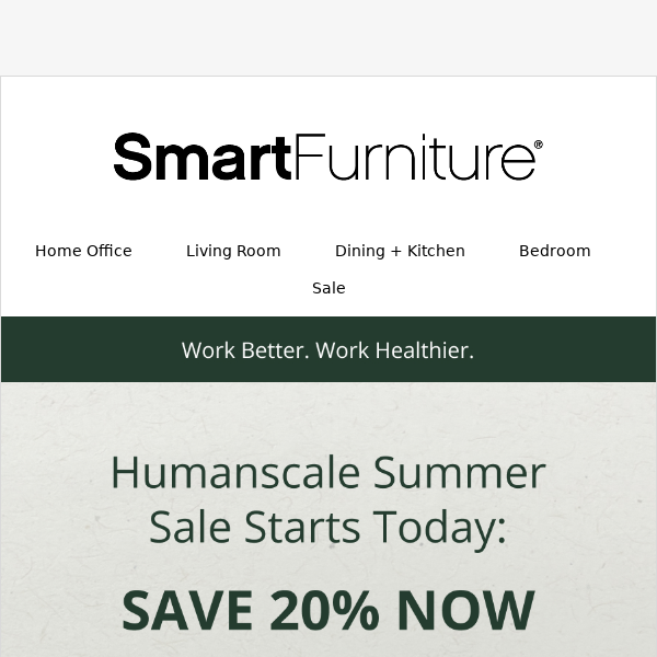 The Humanscale Ergonomic Office Sale Starts Now!