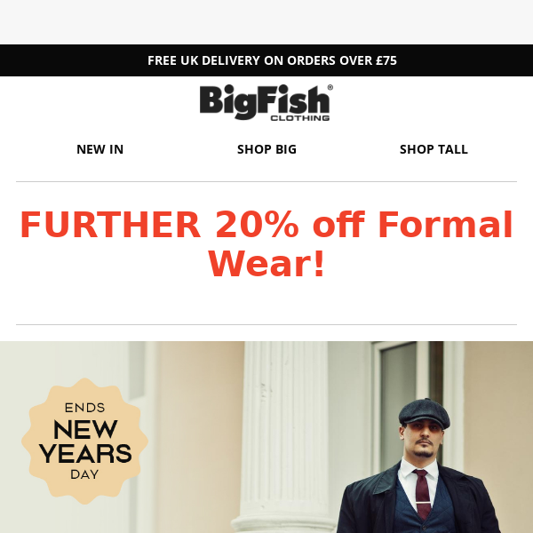 FURTHER 20% off Formal Wear!