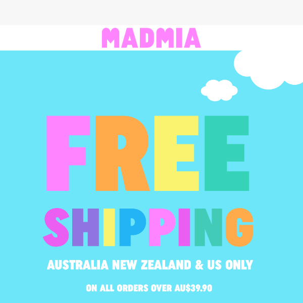 ✈️ FREE Shipping on all orders over $39.90*😍