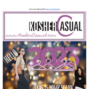 🎉Happy New Year From Kosher Casual! 🎉
