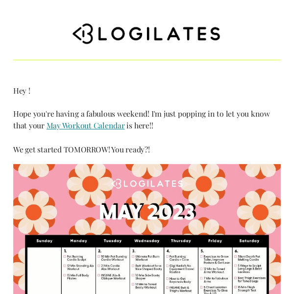 Blogilates Latest Emails S Deals