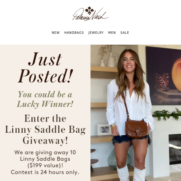 Just Posted! | Enter to Win the Linny Saddle Bag