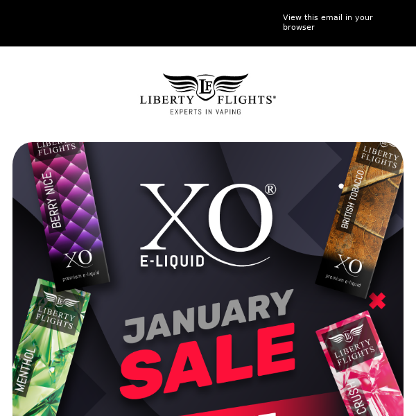 12% Off XO E-Liquid this January!