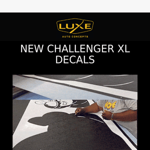 Show MOPAR pride with OFFICIALLY LICENSED Challenger XL Decals