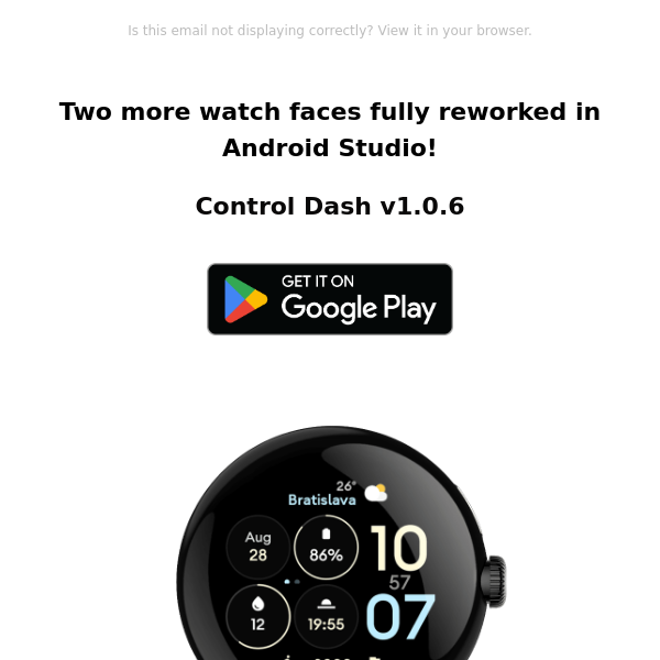 Control Dash, Pixel OLED