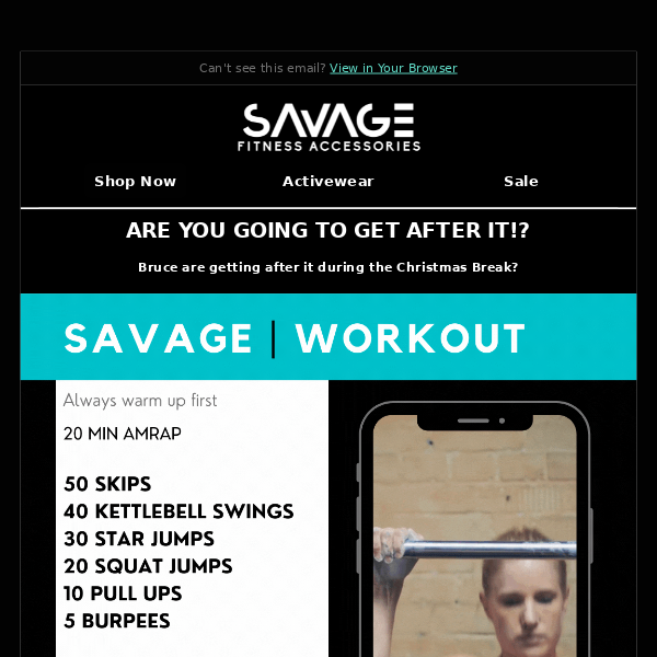 Savage Fitness Accessories We have a Savage workout for you inside! 💪