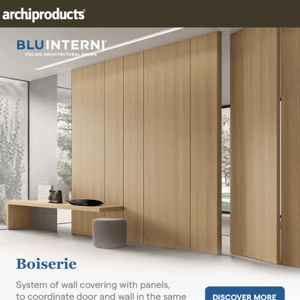 Bluinterni Boiserie: customizable paneling for doors and walls