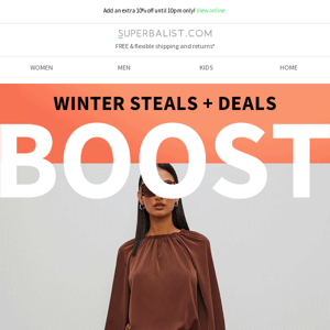 👏 BOOST | Up to 70% OFF WINTER STEALS + DEALS 💣💥
