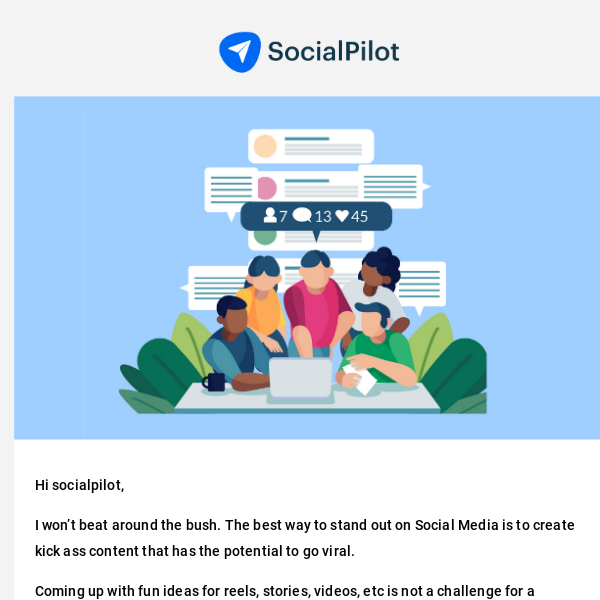 Crack Social Media with SocialPilot for free!