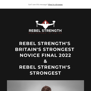 Rebel Strength's Britain's Strongest Novice Final 2022