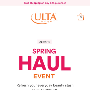 Our Spring Haul event is here 🛍️