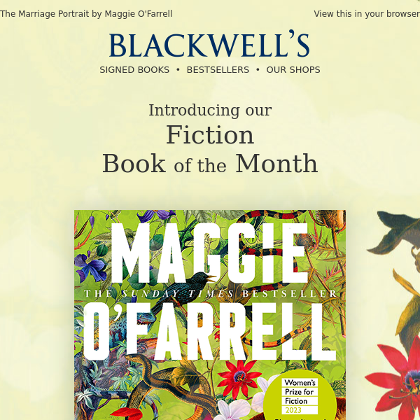 Introducing Blackwell's Fiction Book of the Month