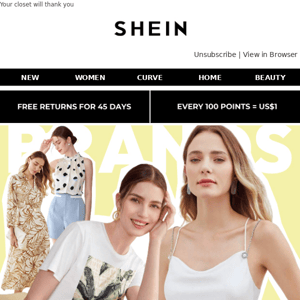 SHEIN BRANDS | 1000's of reasons to shop!🛒🙌