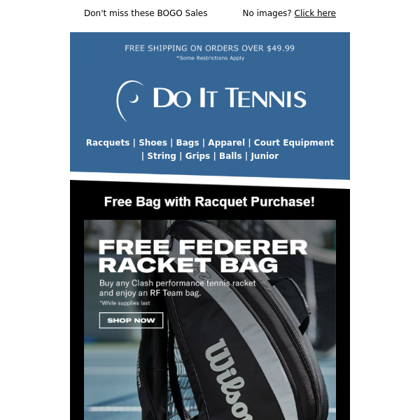 Final Days to Get Free Tennis Gear 🎾