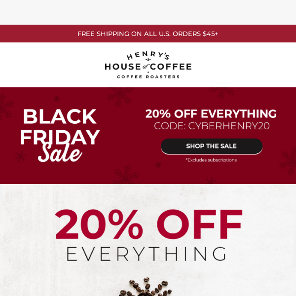 ☕ Wake Up to Black Friday: 20% Off Sitewide!
