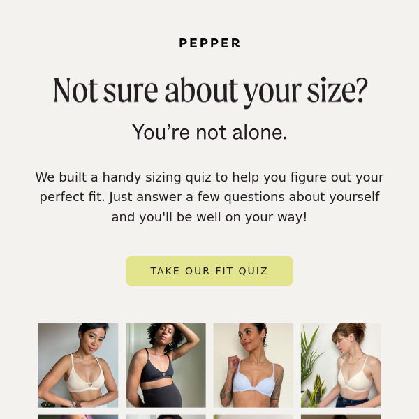 Do you know your bra size? - Pepper
