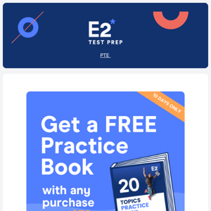 Last 48hrs to upgrade and get your free PTE practice book
