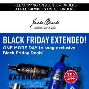 Black Friday Extended PLUS FREE 2-piece Gift!
