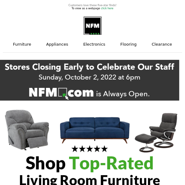 Save on top-rated furniture ⭐