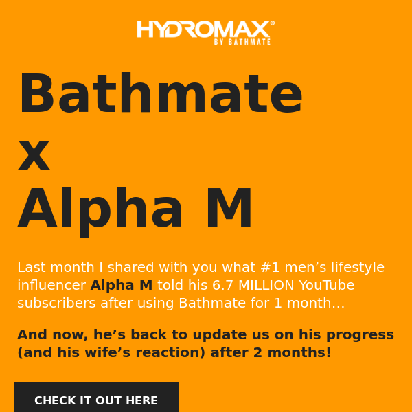 Alpha M Shares Bathmate Progress After 2 Months