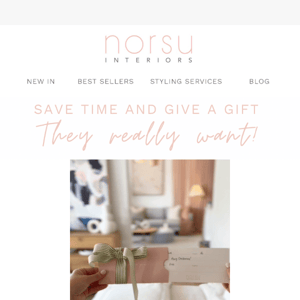 Receiving a norsu gift card is my love language! 🫶