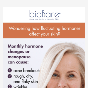 Wondering how fluctuating hormones can affect your skin? 🤔