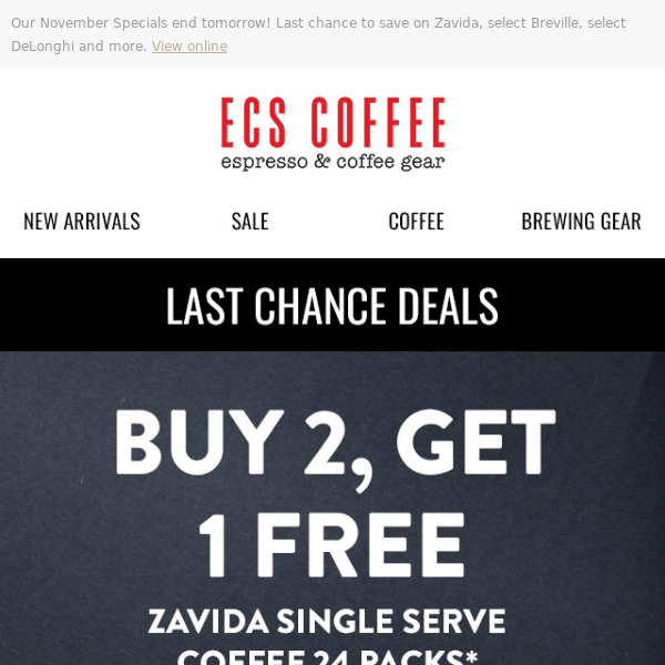 Buy 2, Get 1 FREE on Zavida Coffee! ☕