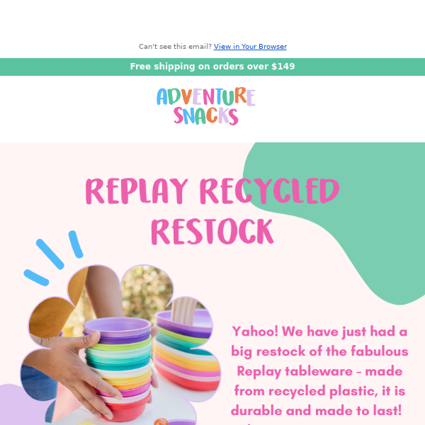 Replay Restock Has Arrived 🌈
