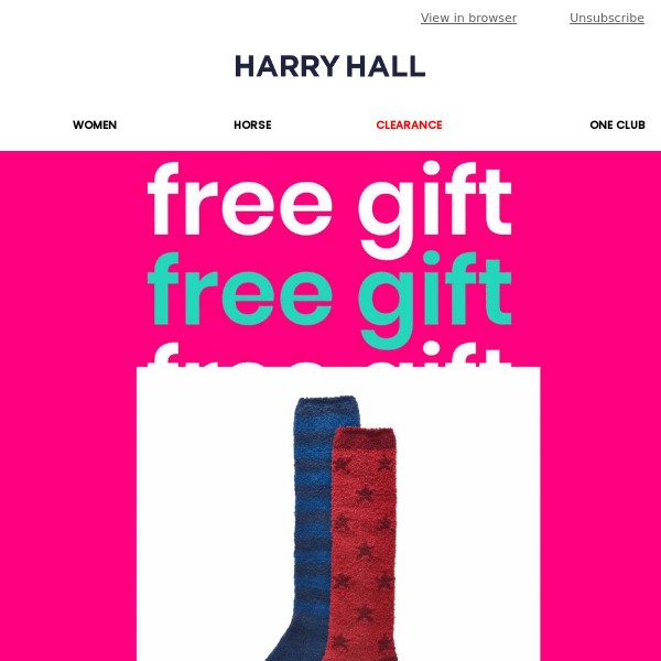 Fancy a FREE gift Harry Hall? 🎁🛍️