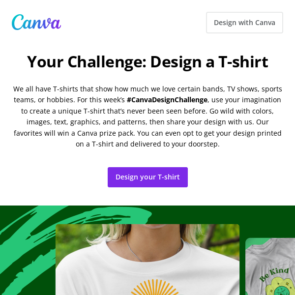 Design a T-shirt that’s uniquely you 👕 #CanvaDesignChallenge