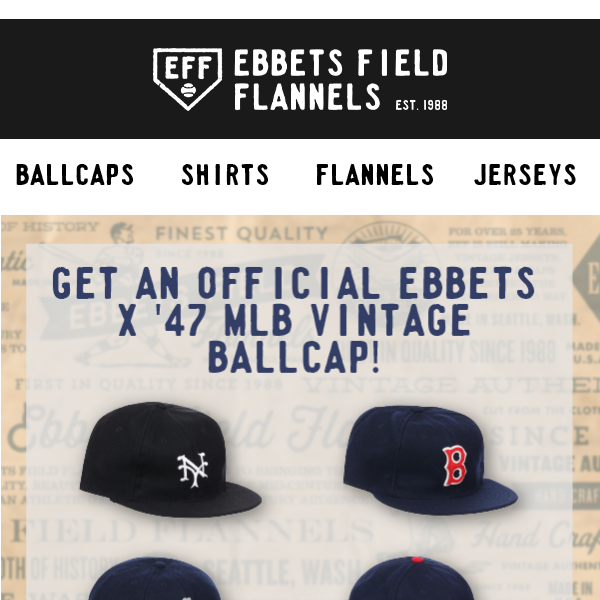New York Giants 1911 Ebbets x '47 MLB Vintage Ballcap