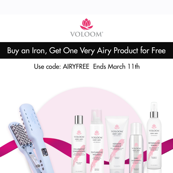 Free Wet Product with Iron Purchase ⏰