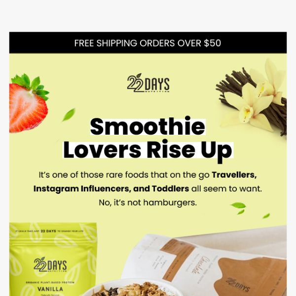 Smoothie Lovers Rise Up