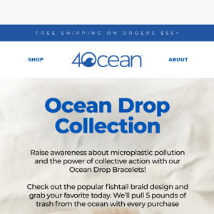 The Ocean Drop Bracelet Collection