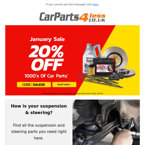 Save Big On Essential Car Parts This Winter