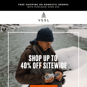 Shop up to 40% off sitewide