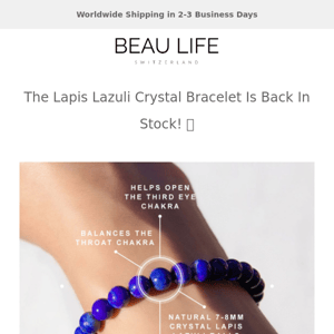 Back in stock! The Lapis Lazuli Bracelet 🔥