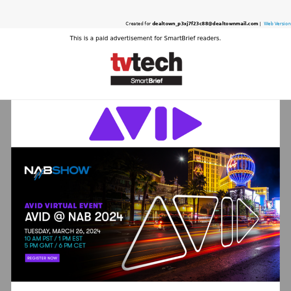 Get a preview of Avid at NAB 2024