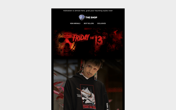 It's Friday the 13th! Save 15% and Shop the Horror 🔪