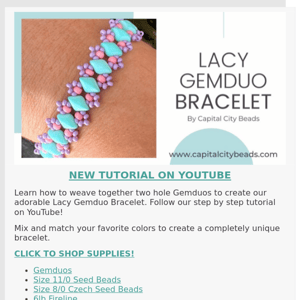 NEW Bracelet Tutorial Now on YouTube