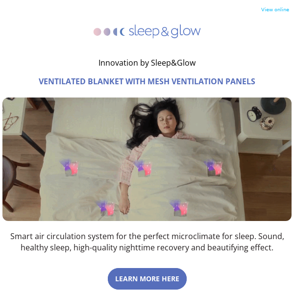 Unlock the Secret to Healthy Sleep with Sleep&Glow's Innovative Ventilated Blanket!