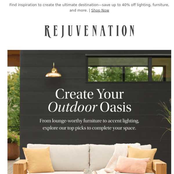 Transform your outdoor space into a relaxing retreat