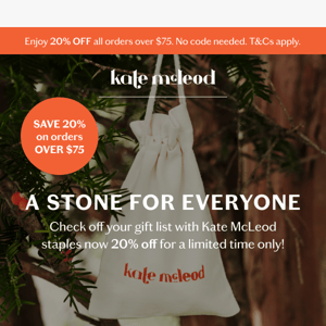 20% Off Kate McLeod