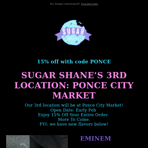 Sugar Shane’s 3rd Location: Ponce!