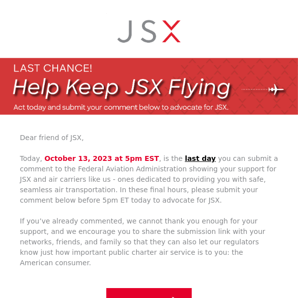 Last Call: Show your support for JSX TODAY!