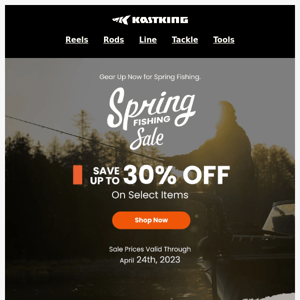 KastKing's Spring Fishing Sale Starts Today! - Take Up To 30% Off